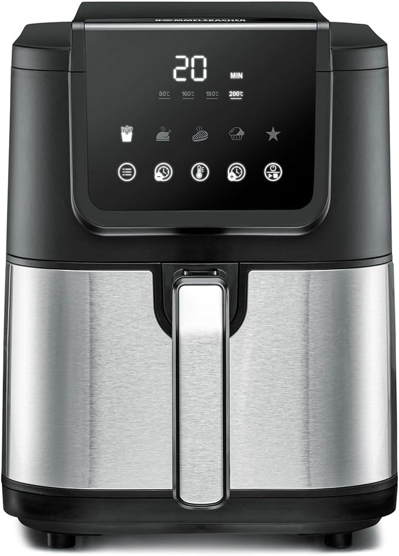 ROMMELSBACHER Heteluchtfriteuse met venster FRH 1700, 10 programma's, stil Apparaten Naty Shop 5,5 liter