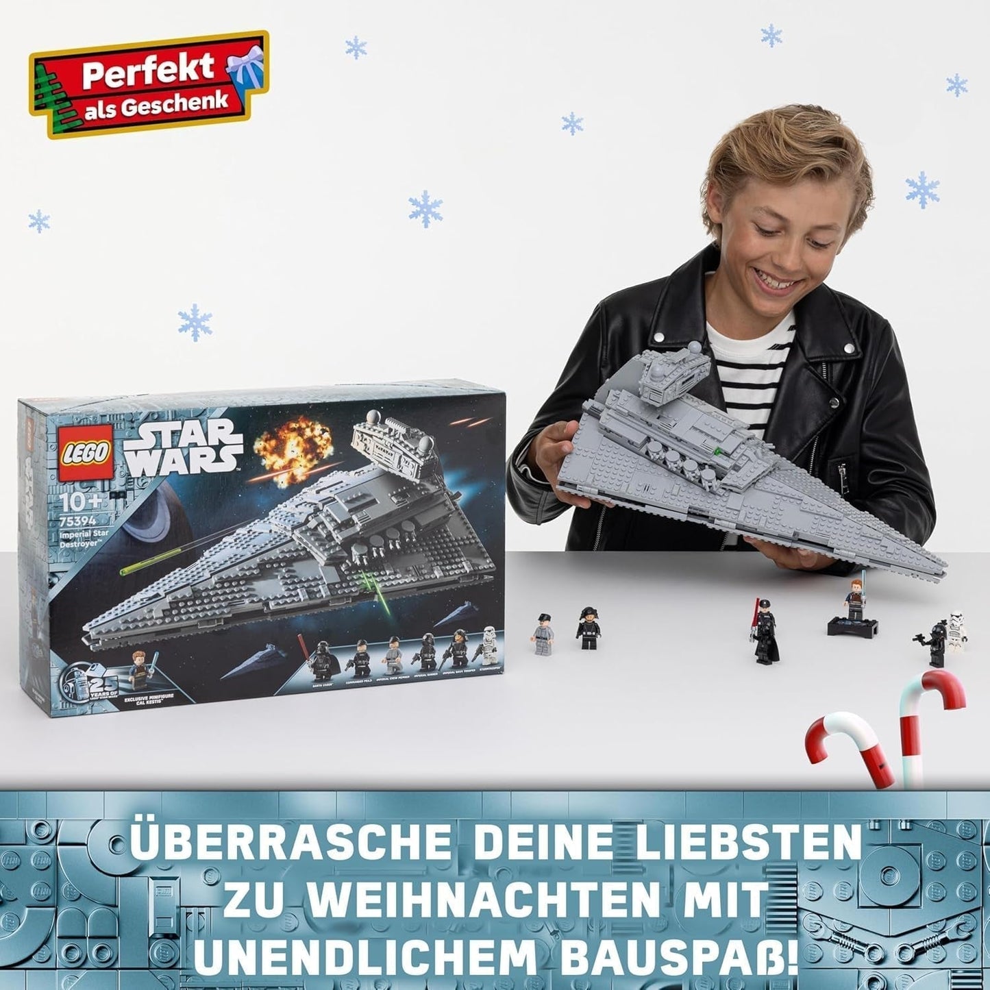 LEGO Star Wars Imperial Star Destroyer, ruimteschipset, bouwspeelgoed, Darth Vader en Cal Kestis speelset, verjaardagscadeau voor jongens, meisjes en fans 75394 Bouwsets Besuche in LEGO-Store
