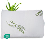 Maxxgoods Orthopedisch kussen Visco gelschuim neksteunkussen met aloë vera beschermhoes en 100% katoenen binnenhoes - kussen voor buik-, rug- en zijslapers (42 cm x 70 cm x 12 cm) Naty Shop Cervicale orthopedische kussens 50 x 30 x 5 cm