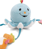 Octily badspeeltje 18x14cm incl. 3 beeldjes in geschenkverpakking 23,5x17x13,5cm blauw - speelgoed met grijpelementen - kinderbadspeeltje om te vangen en te spelen Baby Speelgoed Naty Shop