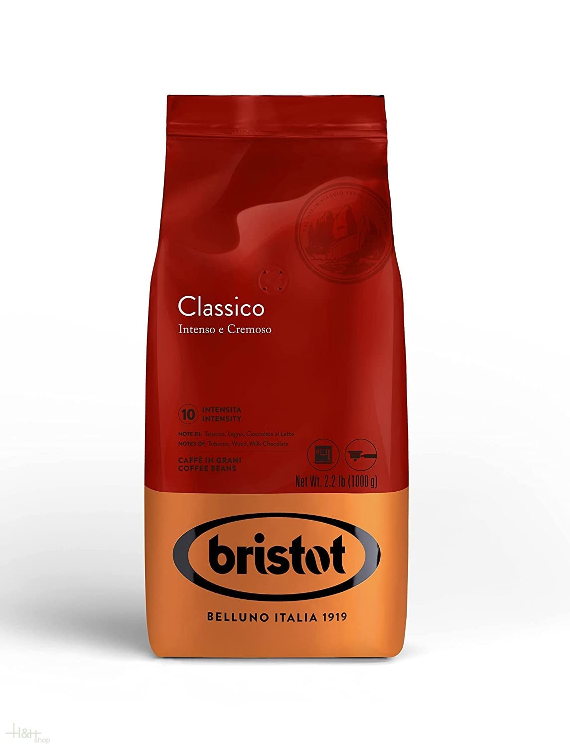 x Bristot Miscela Classico Espresso koffiebonen 1 kg.