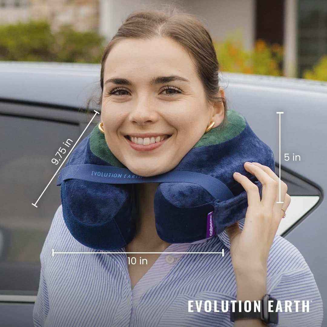 Cabeau Evolution Earth - Nekkussen 25 cm Reiskussens Naty Shop