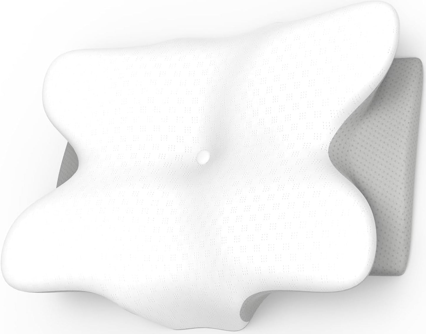 Ergonomisch Nek Memory Foam Cervicaal Kussen Met Afneembare Wasbare Hoes Voor Orthopedische Slaap, Nekpijn En Buikpijn (55X35X13Cm) Naty Shop Cervicale Orthopedische Kussens Grijs Standaard Maat 55X35X13/10Cm