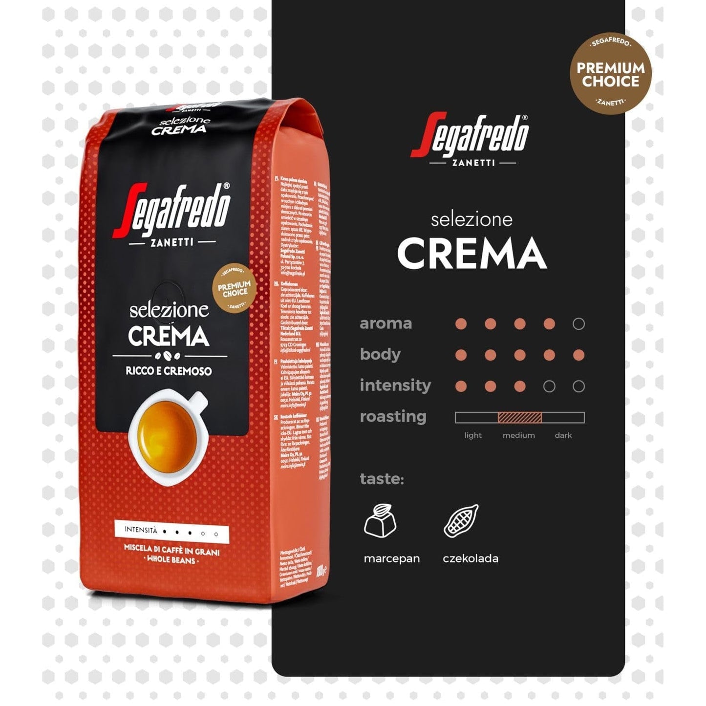 Segafredo Zanetti Selezione Roombonen, verpakking van 6 (1 x 1 kg)