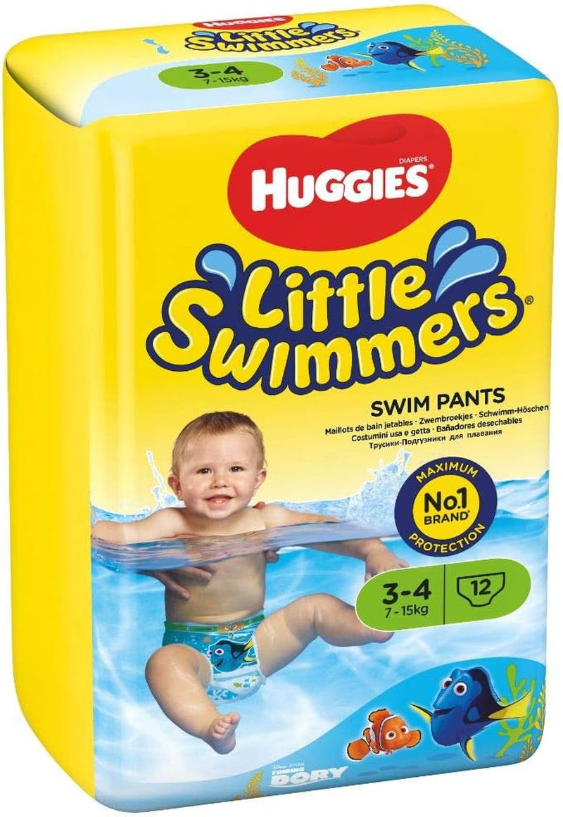 Huggies Little Swimmers Zwemluiers, maat 3-4, 12 stuks, 7-15kg