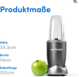 Nutribullet Original, Elektrische Mixer, Zerkleinerer, Smoothiemixer, Smoothie Maker, 600 W Leistung, Einfach Und Schnell in Der Anwendung, Kompakt, Leicht Zu Reinigen, NB603DG Kitchen Naty Shop