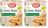 RUF Lievito Madre Sauerteig, Milder Weizen-Sauerteig, Mutterteig, Kurze Teigruhe Durch Enthaltene Trockenhefe, Lievito Madre Getrocknet Für Brot, Baguette, Focaccia, 3X35G Mengsel voor bakken en koken Naty Shop 105 G (2Er Pack) Lange Teigruhe