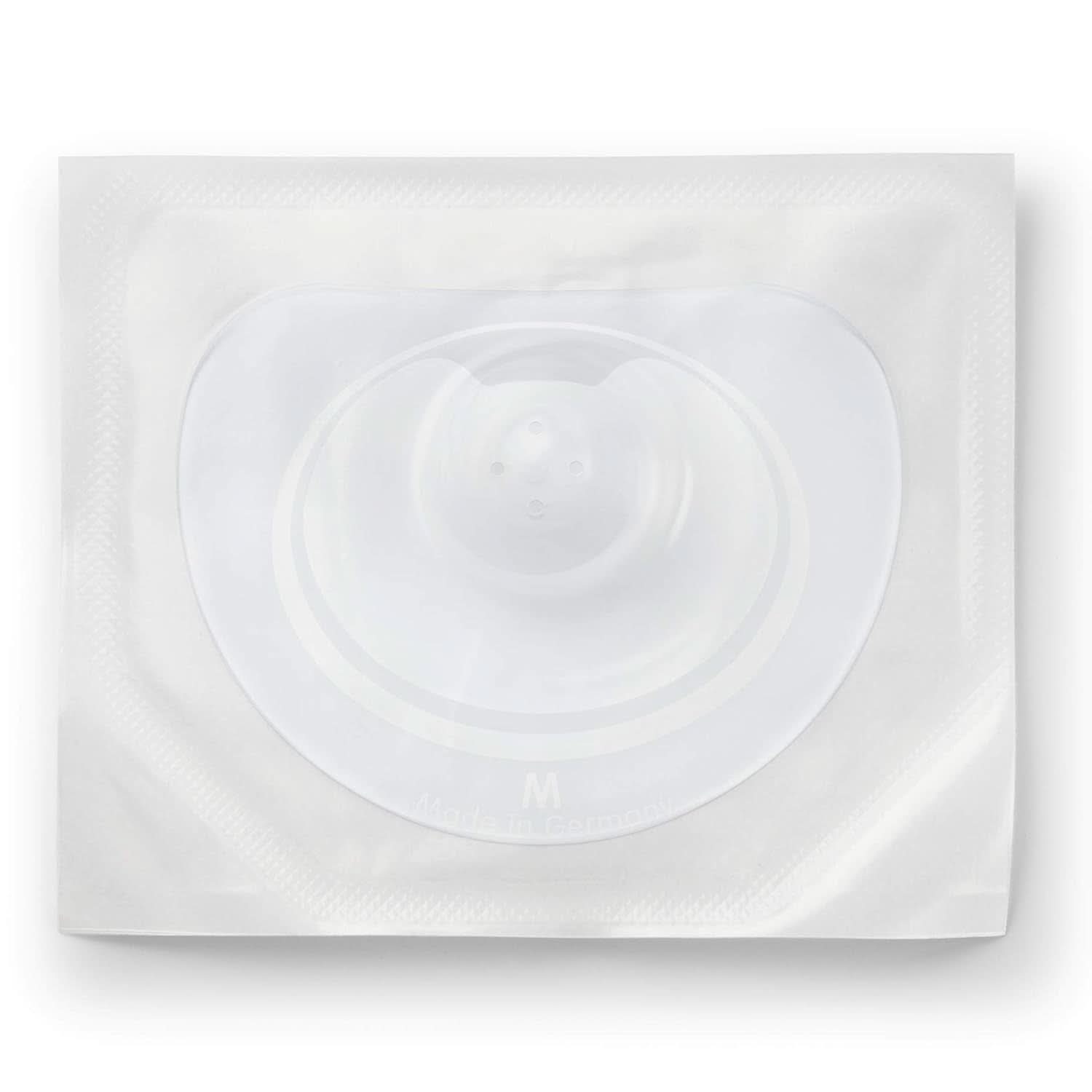 NUK Stillhütchen | Brusthütchen Zum Stillen | Schützt Vor Wünden Brustwarzen | Dünnes Silikon | Grote M (20 mm) | Inclusief Schutzdose | 2 Stück Accessoires voor babyvoeding en borstvoeding Naty Shop