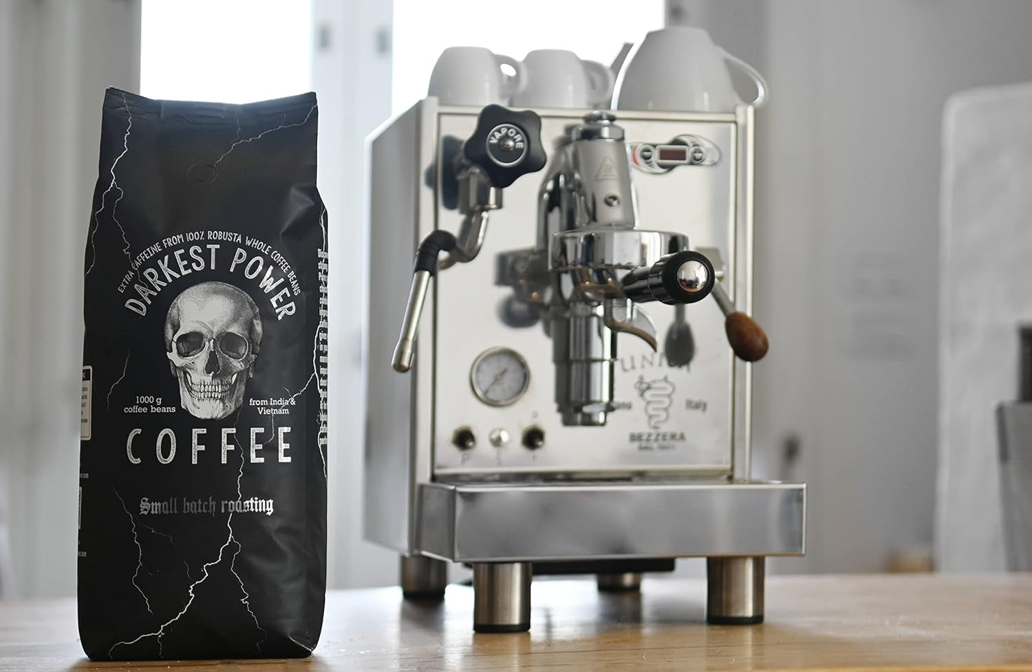 | Kaffeebohnen extra sterk | Espresso 100% Robusta | viel Kaffein wenig Säure | 1000g ganze Kaffee Bohnen | geigeint für Volautomatisch | met Zufriedenheitsgarantie