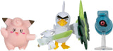 Pokémon PKW3057 Battle Figure Set-Piepi, Tanhel, Lauchzelot Actiefiguren Naty Shop