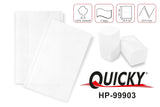 Quicky dispenserservet "Interfold" | 16,5 cm X 20,5 cm helderwit, cellulose, 2 lagen | 8.000 stuks