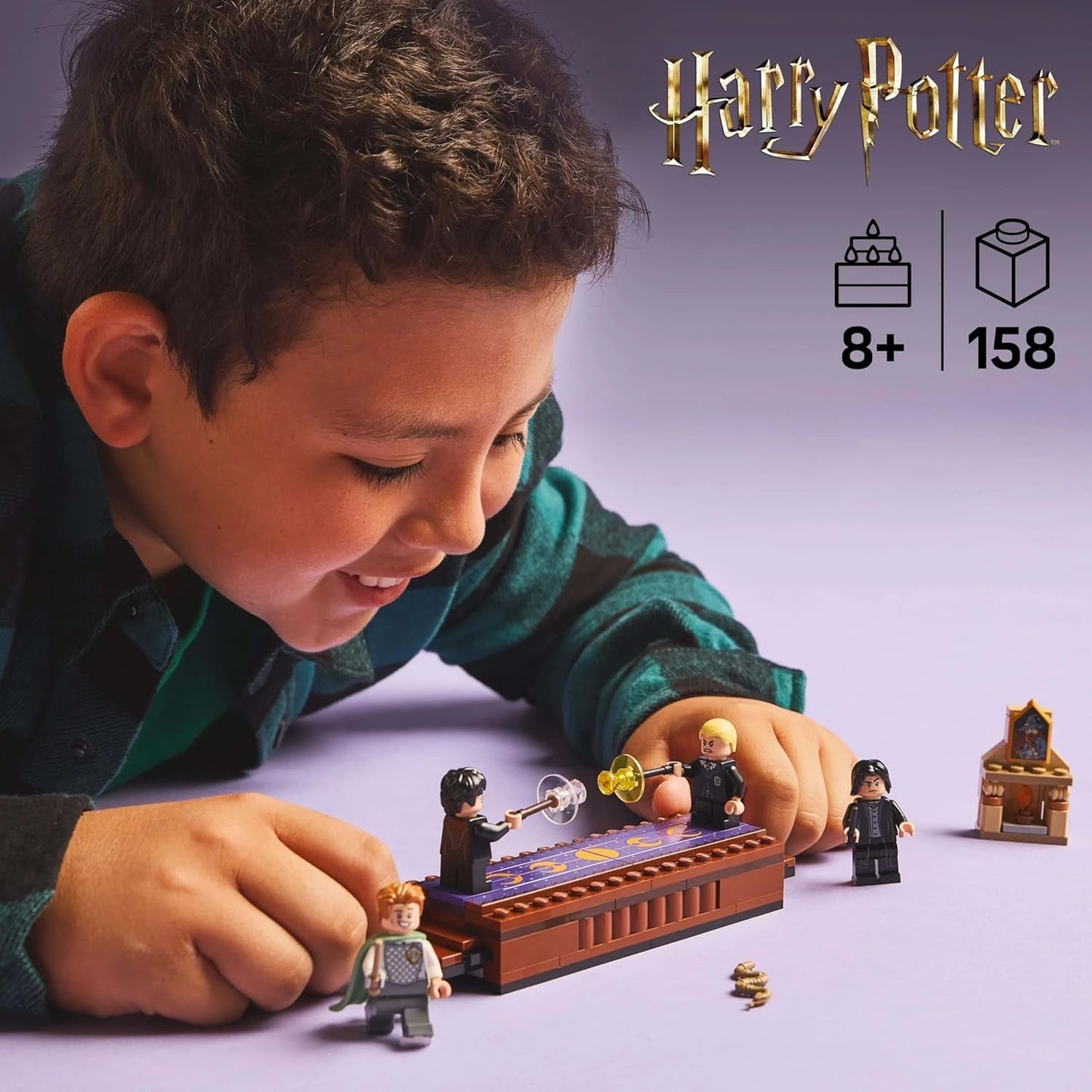 LEGO Harry Potter Hogwarts Castle: Dueling Club-bouwset met 4 minifiguren incl. Draco Malfidus, Gilderoy Smalhart & Severus Sneep, set Met functie Voor jongens en meisjes vanaf 8 jaar 76441 Bouwsets Besuche den LEGO-Store