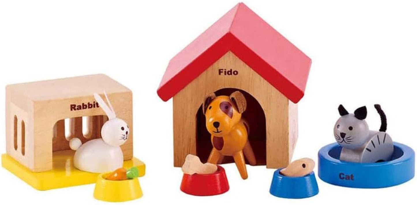 Hape E3459 - Kinderkamer, kleine poppenhuizen Naty Shop Pets