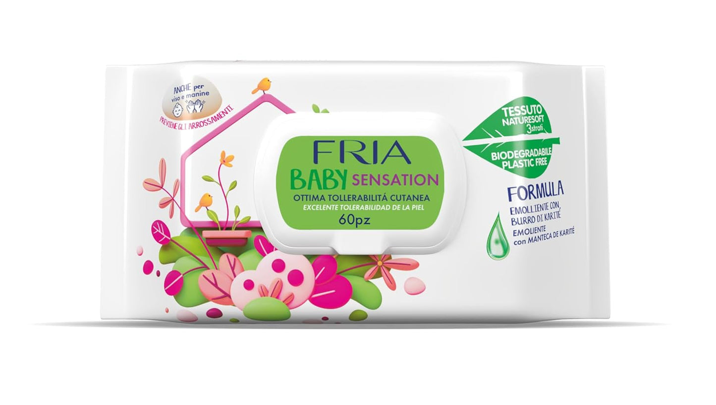 Baby Sensation luiers met sheaboter, huidverzachtend, dermatologisch getest, 60 stuks