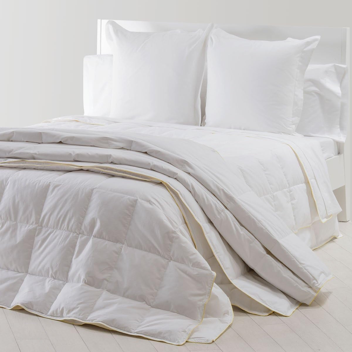Sancarlos - Vivaldi, dekbed 4 seizoenen gemaakt van ganzendons, 180 + 120 G/M², 220 X 220 Cm, wit (wit) Dekbedden en quilts Naty Shop