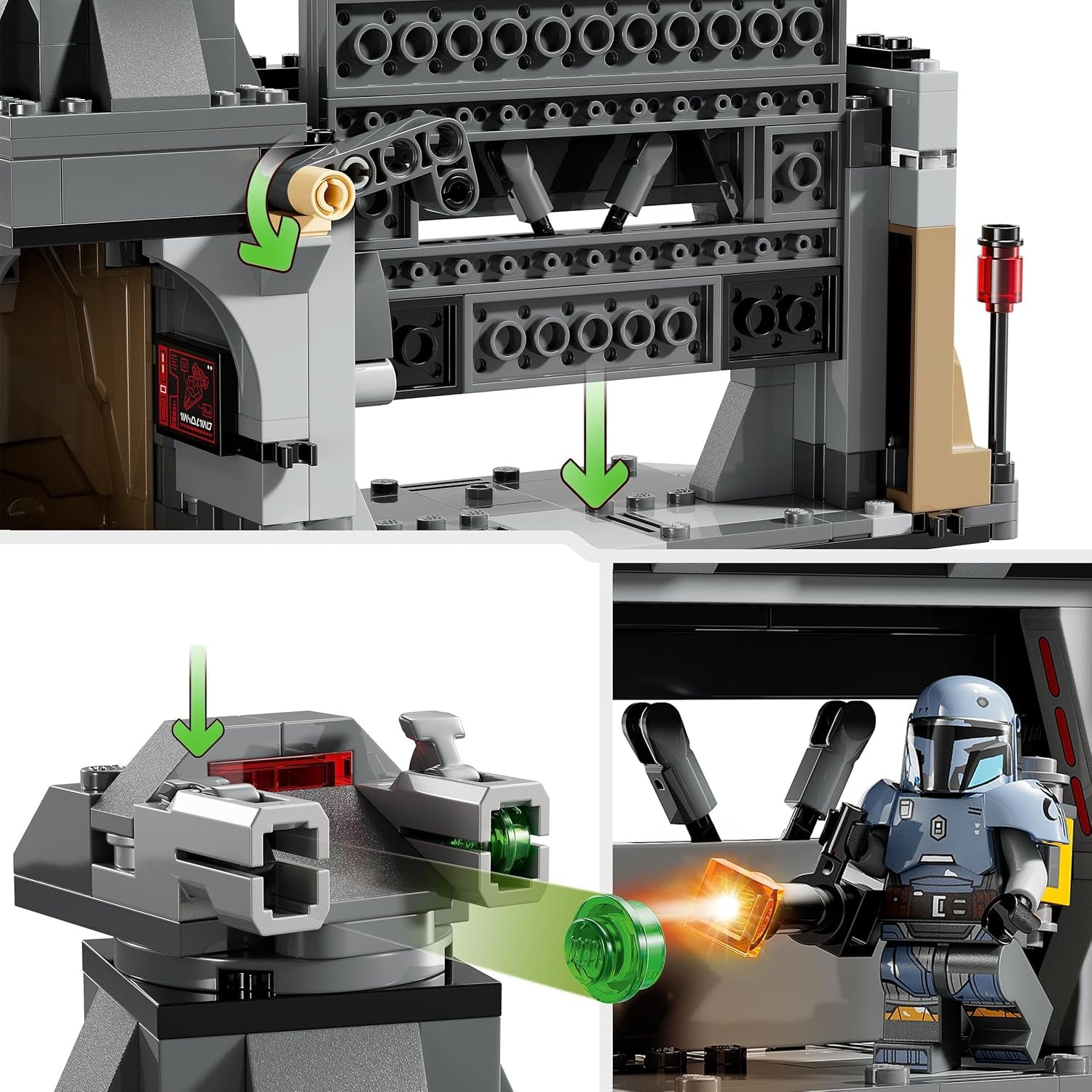 LEGO Star Wars: The Mandalorian Duel tussen Paz Vizsla en Moff Gideon, verzamelbaar bouwspeelgoed voor kinderen, cadeau-idee voor creatieve jongens en meisjes vanaf 7 jaar, Mandalorian speelgoed 75386 Bouwsets Beuche in LEGO-Store