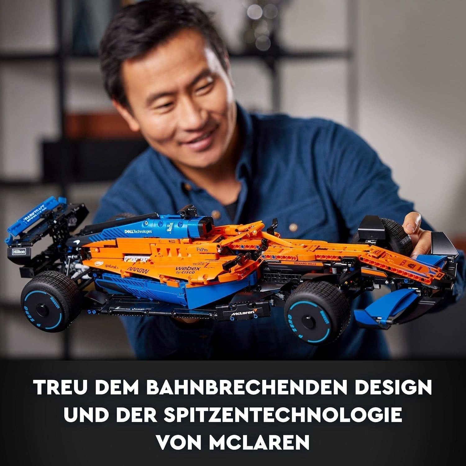 Lego Technic McLaren Formule 1 racewagen - F1-model voor volwassenen met V6-motor en stuurinrichting - Cadeau voor motorsportfans en verzamelaars - 42141 Bouwsets Besuche den LEGO-Store