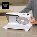 Cutmaster Compact, snijmachine, roestvrij staal, 100 W Shredders en Slicers Naty Shop