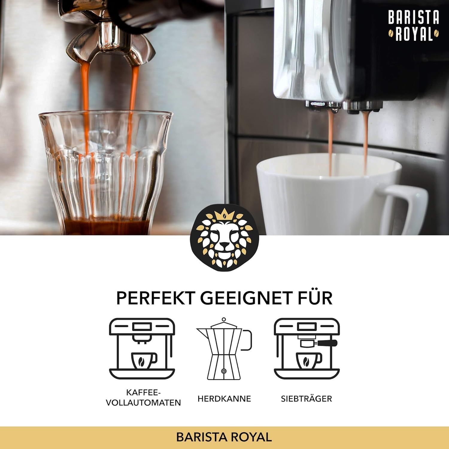 BARISTA ROYAL Bio Espressobohnen 1kg "Gran Señor" | Verse Kaffeebohnen rechtstreeks uit Honduras | 100% Arabica Espressoganze Bohnen | Ideaal voor volautomatische en Siebträger