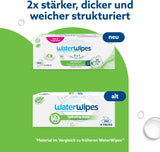 WaterWipes Sensitive+ Hydrating Boost Vochtige doekjes, Hydraterende doekjes, 360 stuks (6 stuks), 3 in 1 Schoon, Verzorgend, Hydrateren, 99% Aloë Vera Water, Ongeparfumeerde babydoekjes