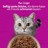 WHISKAS PURE DELIGHT Natvoer in gelei 24 x 85 g Klassieke Ragout (4 pakjes) 48 geportioneerde zakjes