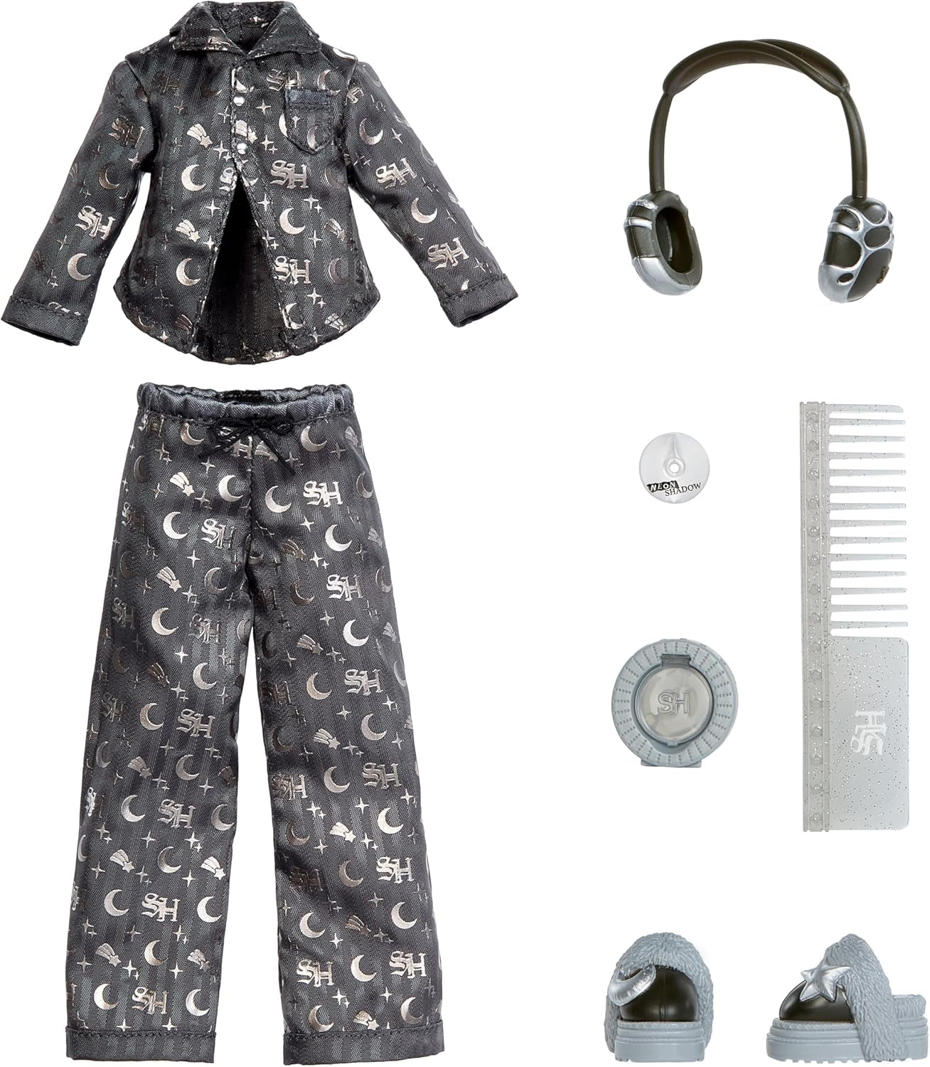 Rainbow High Shadow High Girl's Night - Luna Madison – 28 cm Modepuppe in grijs, grijs haar en outfit met accessoires en kammen – voor kinderen en kinderen vanaf 6 jaar