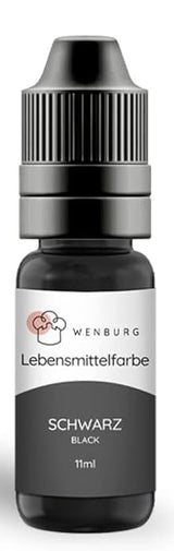 Wenburg voedingskleurstof, glitter, 11 ml, geconcentreerd, gemaakt in EU, vloeibaar. Voor het kleuren van deeg, drankjes, smaken, slijm - Goudglitter Voedselkleuring - Goudtaartkleuring - Goudglitter