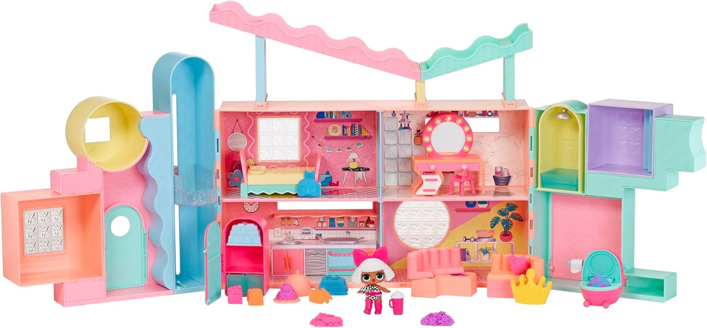 LOL Verrassing! Magisch Huis met Squish Sand en Diva verzamelpop - Speelset met verzamelpop, Squish Sand, verrassingen en accessoires - Ideaal voor meisjes vanaf 4 jaar
