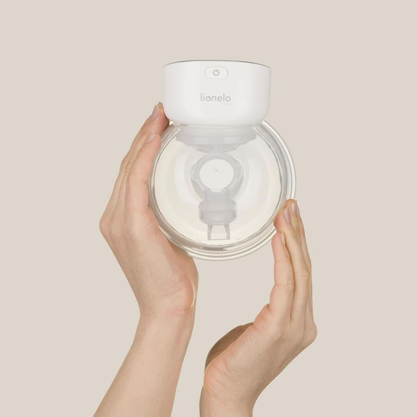 Eenvoudige elektrische moedermelkpomp LIONELO Fidi Free 180 ml, draagbare pomp met 2 fasen, energiebesparend 9 niveaus, 3 maten siliconen trechters Timer Accessoires Voeding en borstvoeding Bebe Naty Shop