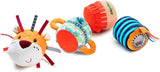 Lilliputiens - Jack Velcro geluidsrol - Kleurrijk activiteitenspeelgoed voor baby's met verschillende geluiden en afneembare rammelaars - Bevordert het luisteren en de motoriek - Vanaf 6 maanden - 83064 Babyspeelgoed Naty Shop