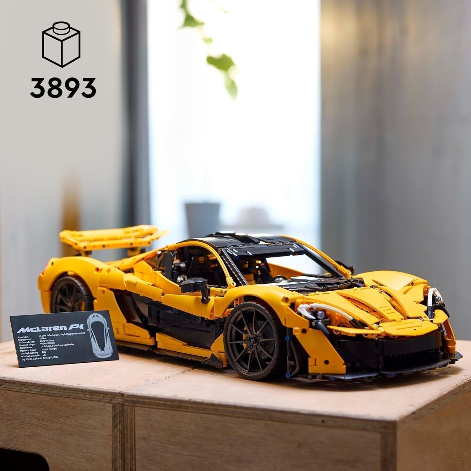 LEGO Technic Mclaren P1 Supersportwagenset voor volwassenen Autofans Cadeau V8-zuigermotor 7-versnellingsbak Schaalmodelauto Speelgoedautoset 42172 Bouwsets Bekijk de LEGO-Store