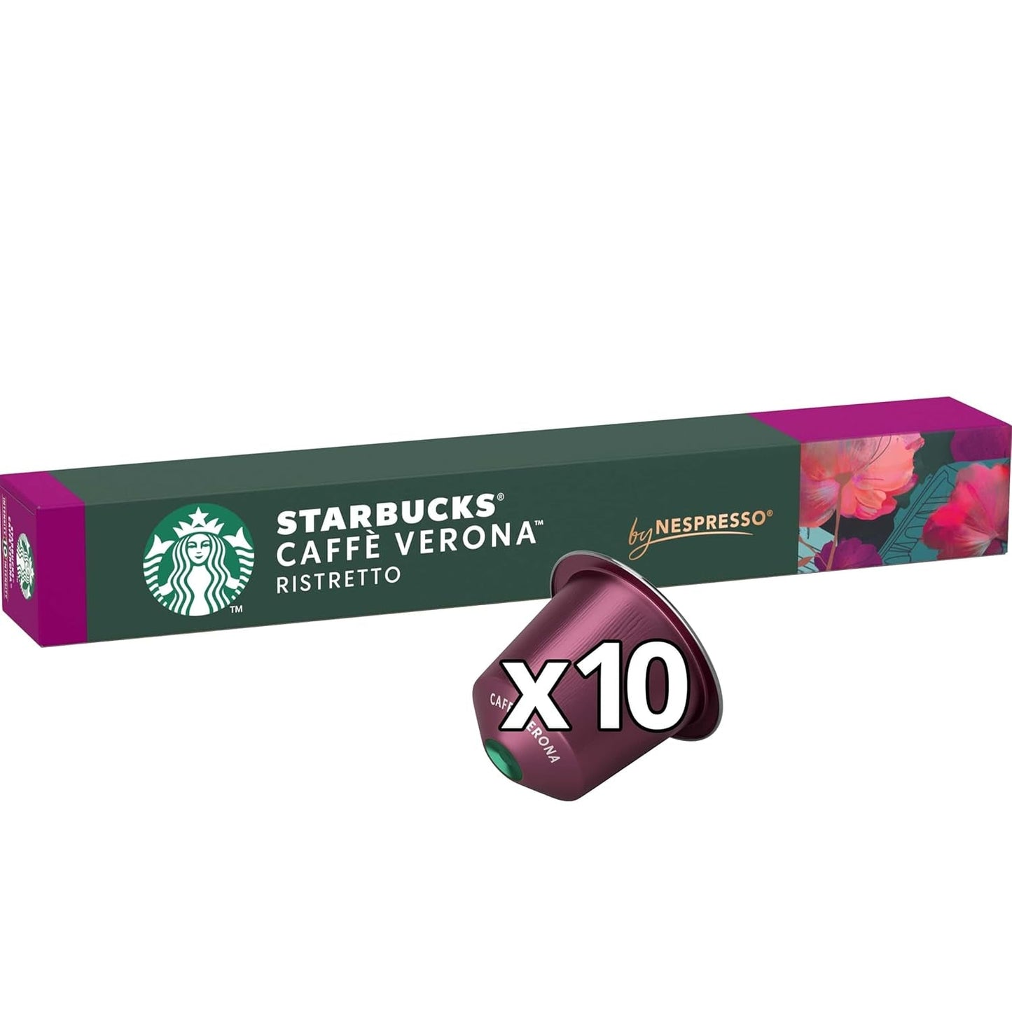 STARBUCKS Caffé Verona van Nespresso, Dark Roast, Kaffeekapseln 10 x 10 (100 Kapseln)