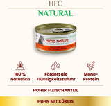Almo Nature HFC Natuurlijk natvoer voor katten - Diverse recepten met kip - 6 x 70 g