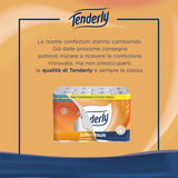 Ruimtebesparend, 96 rollen toiletpapier, 2 lagen, 220 scheurtjes per rol, Met natuurlijke extracten van kaasjeskruid en calendula, Made in Italy, Dermatologisch getest.