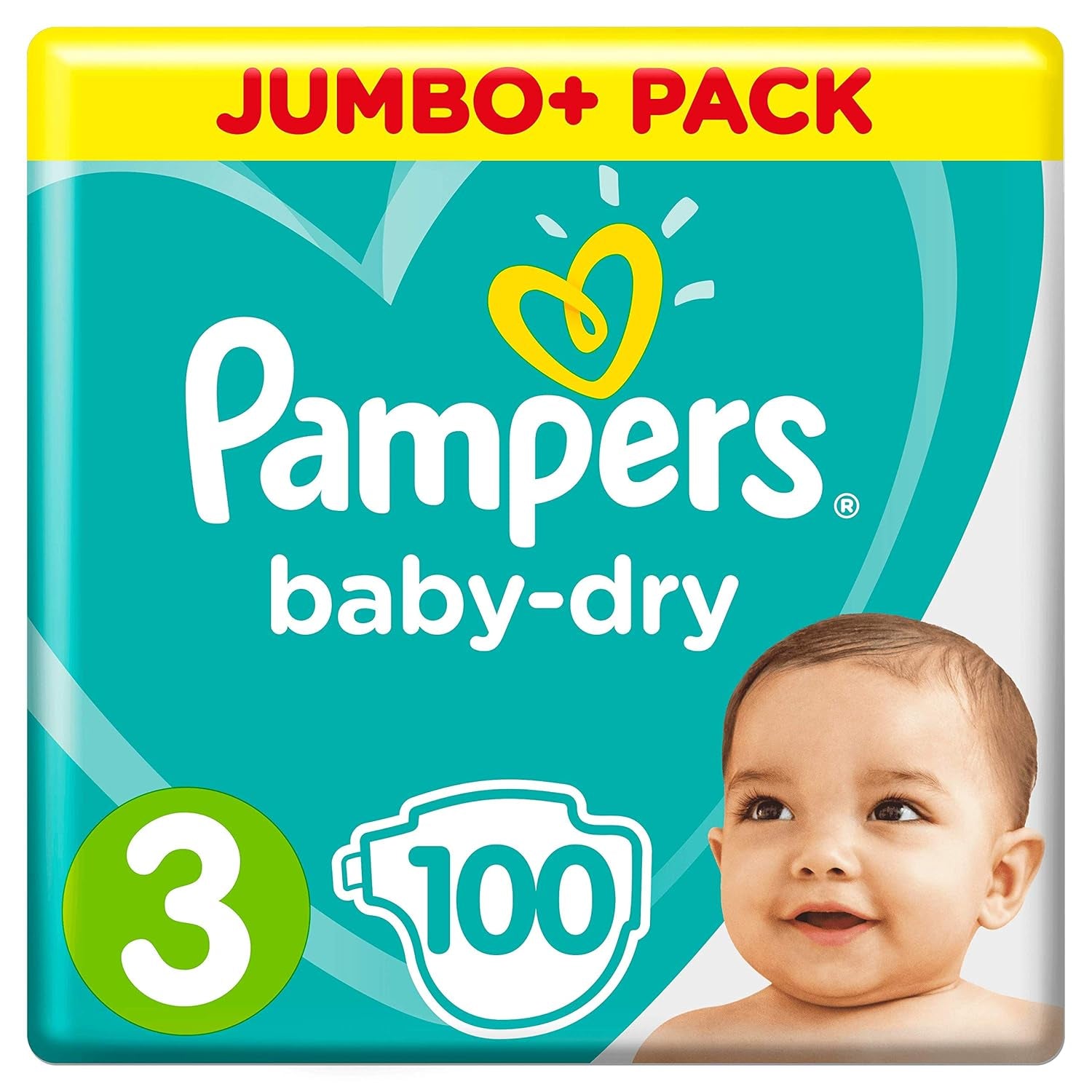 Pampers luiers (Oude Versie), Maat 3 (6-10 kg), 100 stuks,