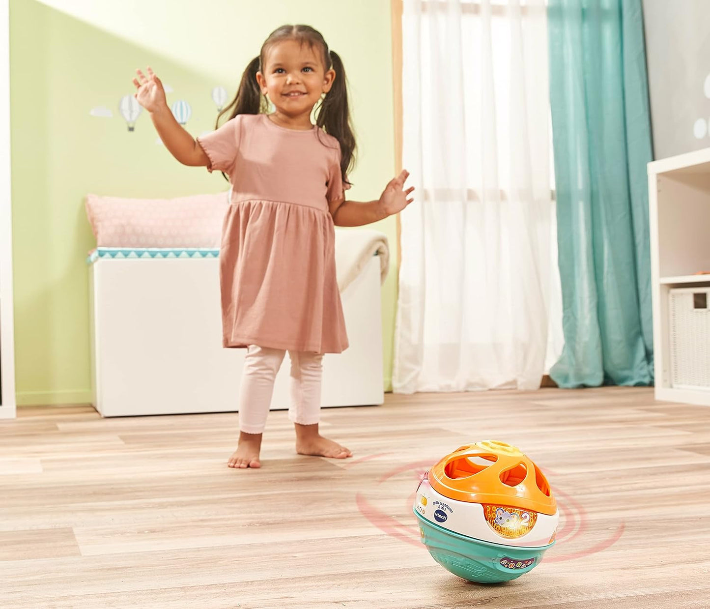 Vtech Baby 3-in-1 magische muziekbal Zelfbewegende muziek die interactief speelgoed speelt voor kinderen van 9-36 maanden Kleurrijk babyspeelgoed Naty Shop