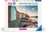 Ravensburger puzzel 12000847, Scandinavische plaatsen - Botenhuizen in Smøgen, Zweden - Legpuzzel van 500 stukjes voor volwassenen en kinderen vanaf 12 jaar Puzzel Naty Shop Standaard titel