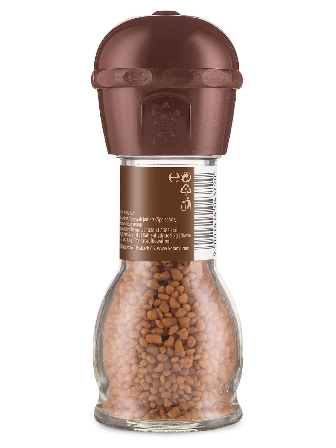 Kotanyi gezouten karamel koffietopping | feiner Caramellgeschmack, 4er-pakket (4 x 65 g)