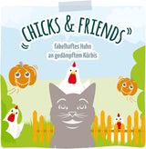 MjAMjAM - Quetschie - Chicks & Friends fabelhaftes Huhn en gedämpftem Kürbis 12 x 125g