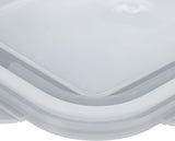 Relaxdays glazen containers met deksel, set van 6, 370 ml, voedselbewaarcontainers, plastic deksel, luchtdicht, glazen pot, transparante voedselbewaardozen Naty Shop