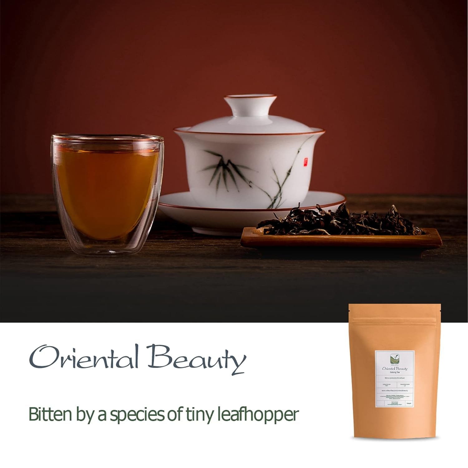 Oriental Beauty Taiwan Oolong thee - Dongfang Meiren Taiwanese thee - Wu Long White Tips of Blue Tea Wu Long Tea Oosterse blauwe thee Blauwe thee Olong thee Olong thee Biologische Oolong thee Olong thee