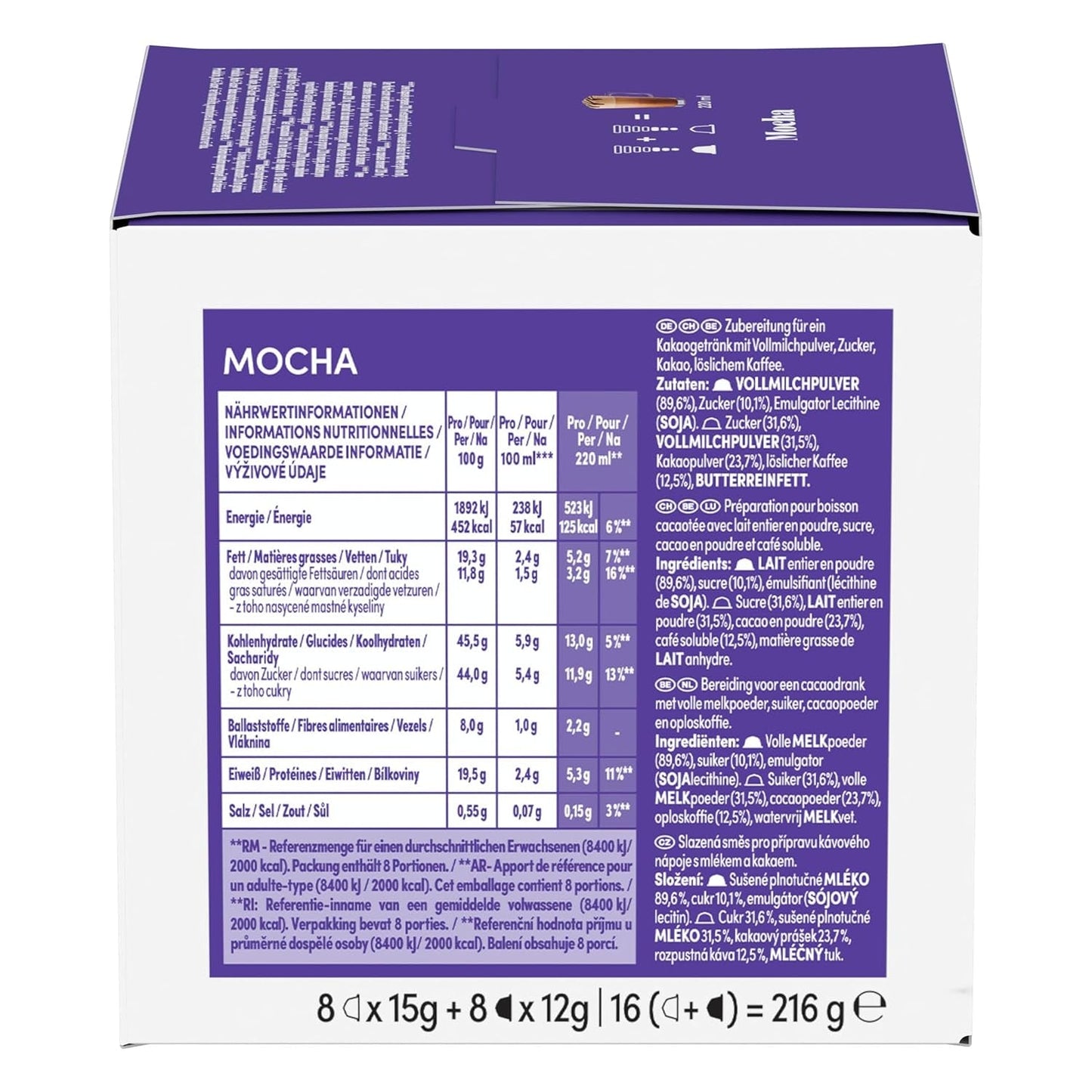 NESCAFÉ DOLCE GUSTO Mokka Kaffeekapseln 3er-pakket (3 x 16 Kapseln)