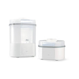 Chicco modulaire sterilisator met droogfunctie, babyflessensterilisator, bijtring en fopspeen met auto-stop, magnetronbestendig, geschikt voor het steriliseren van maximaal 6 flessen van 330 ml