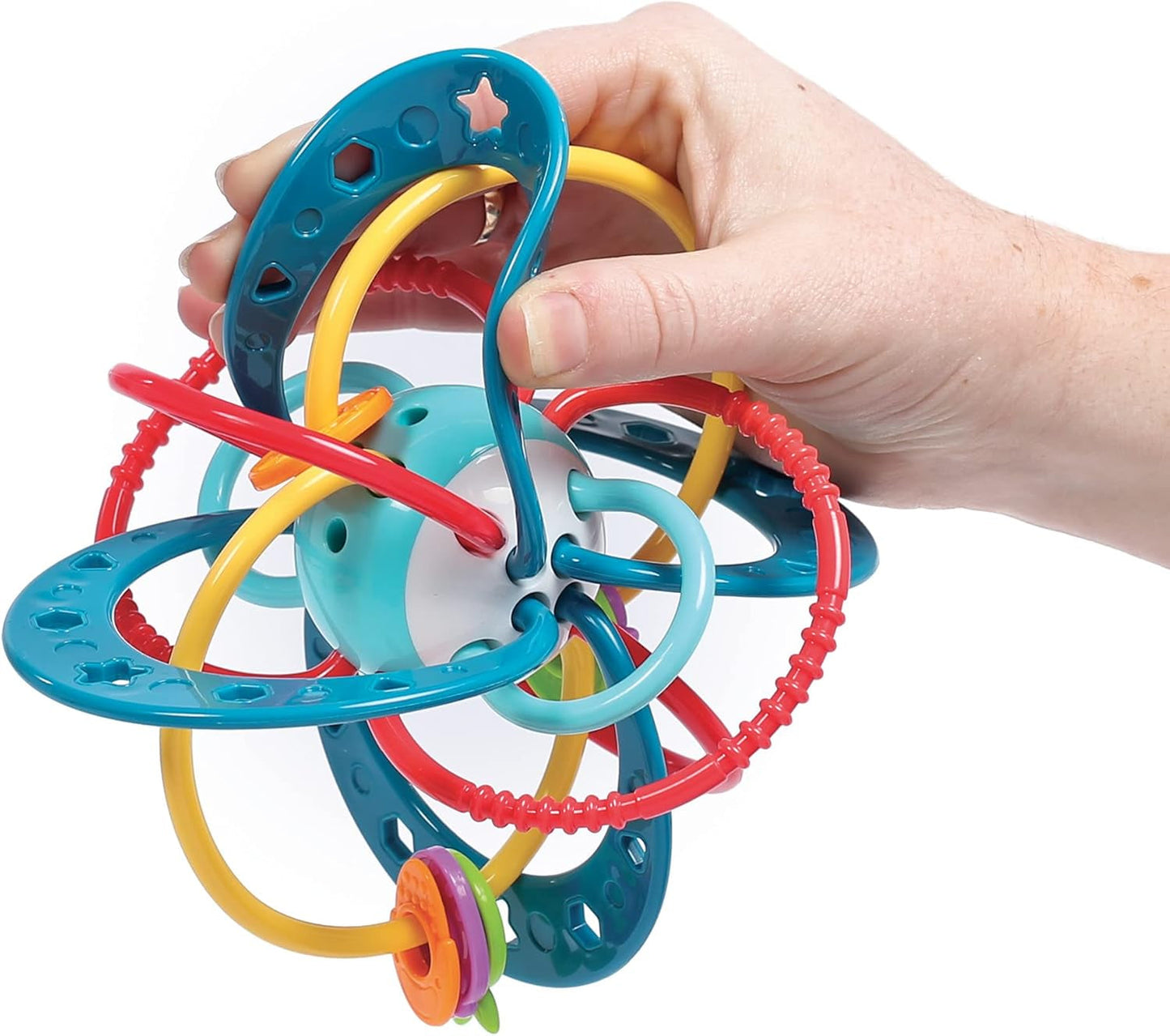 LUDI - Planet Bell - Speelgoed voor kinderen - Vanaf 3 maanden - Levendige kleuren, verschillende texturen en originele vorm - Bevordert de fijne motoriek en behendigheid Bebe Naty Shop Speelgoed