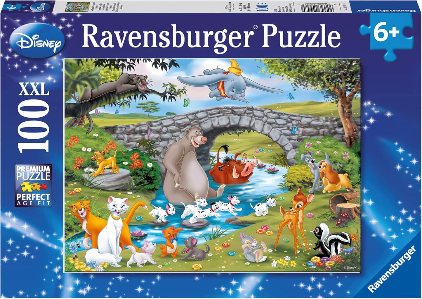 Ravensburger puzzel voor kinderen - 10947 Animal Friends Family - Disney puzzel voor kinderen vanaf 6 jaar, met 100 stukjes in XXL formaat Puzzel Naty Shop Standaard titel
