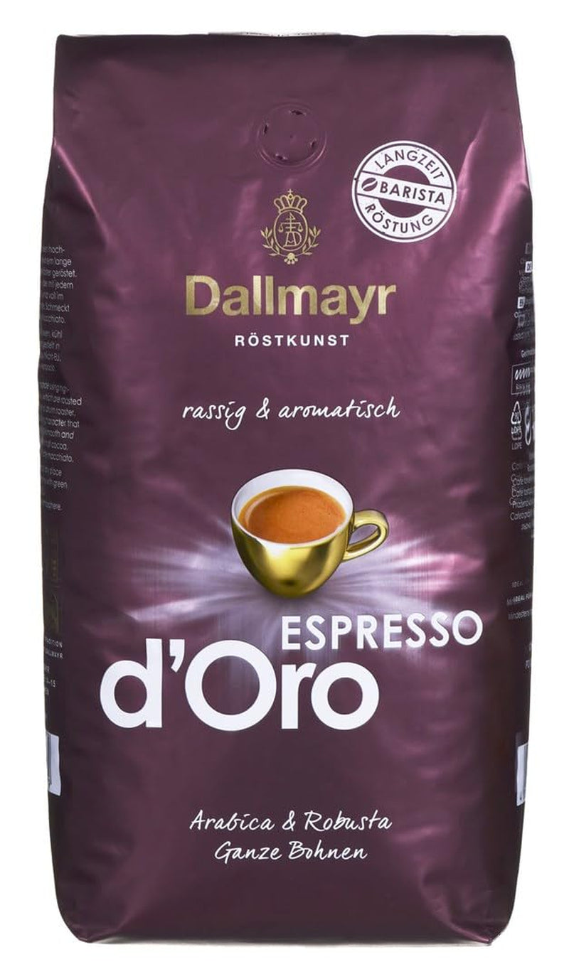 Espresso d'Oro hele bonen 8x 1000g (8000g) - sterk gearomatiseerde koffie