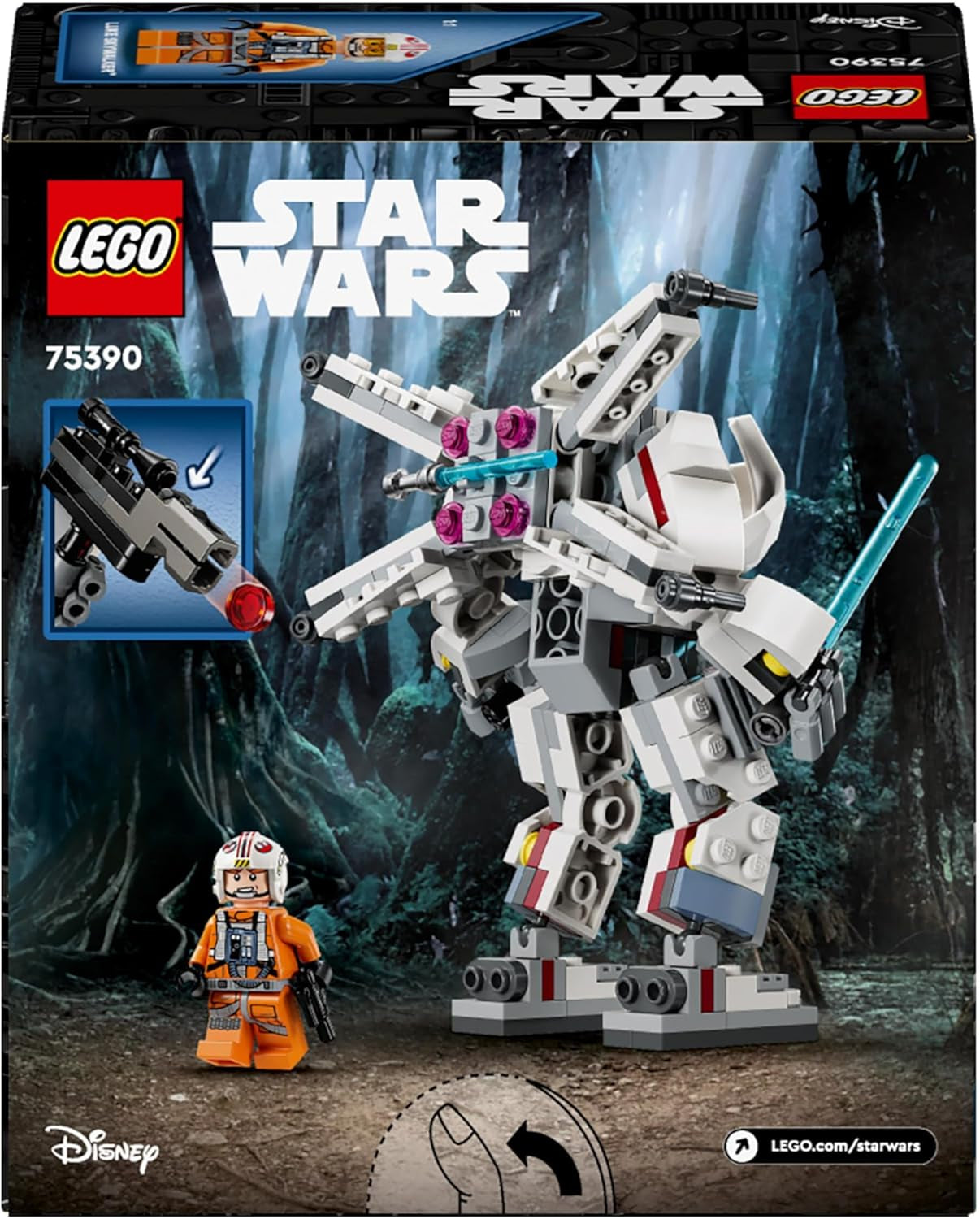 LEGO Star Wars Luke Skywalker's X-Wing Mecha, speelgoedstenen om te verzamelen, actie-avontuur, cadeau-idee voor creatieve jongens en meisjes vanaf 6 jaar 75390 Bouwsets Besuche in LEGO-Store