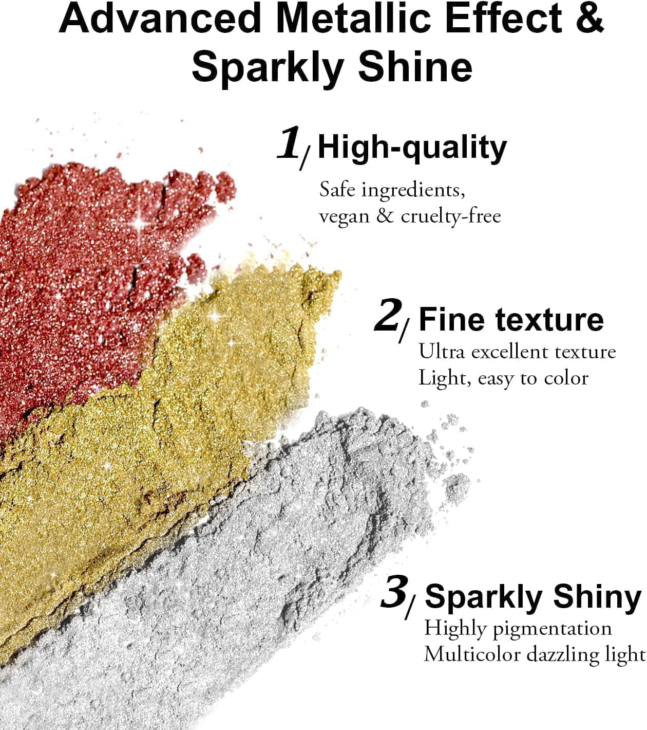 BISHENGYF Rose Gold Chrome Nail PowderNeue Upgrade Grosse Kapazitä Chrom PulverSuper-spiegeleffect Metall Mirror Chrome Powder – Neon Glassy Pearl Effect Glitter Nagelkunst Poeder voor DIY Salon