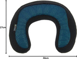 Kine Travel 169803 Gel-nekkussen Fysio-goedgekeurd Ergonomisch reiskussen Zwart en blauw Reiskussens Naty Shop
