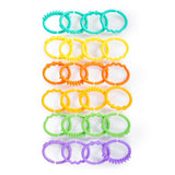 Heldere starts, Oball, verbindingsschakels voor wandelwagenketting, veel schakels, opvouwbaar, gemakkelijk te bevestigen, gemakkelijk schoon te maken, perfect voor op reis Bebe Toys Naty Shop standaardtitel